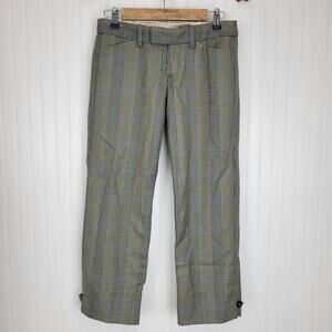 Abercrombie & Fitch Plaid low rise cropped trousers Size 0